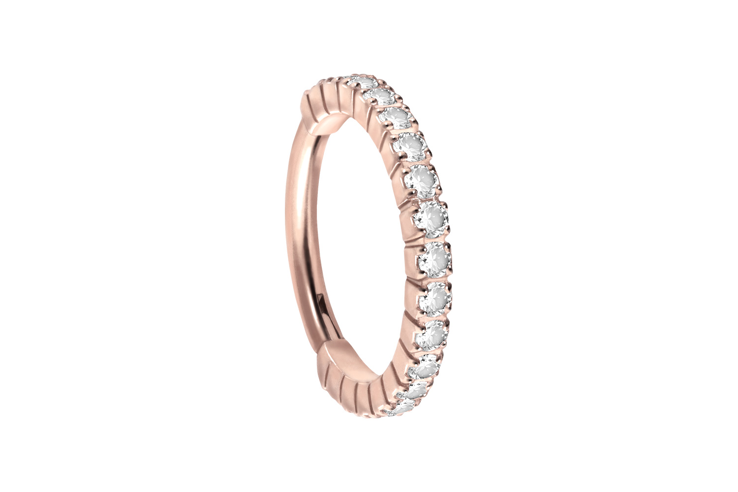 Titan Segmentring Clicker EINGEFASSTE KRISTALLE